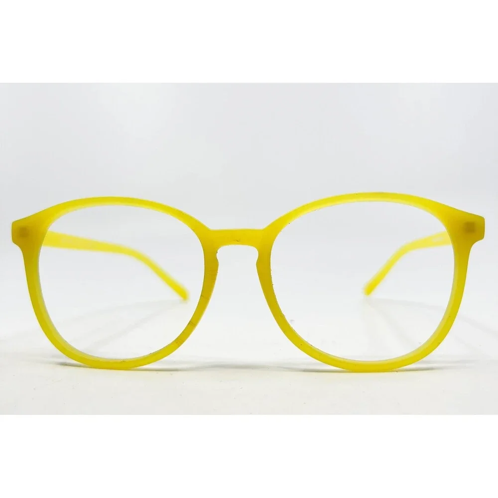 EyeBuyDirect Dutchess Eyeglasses Women Yellow Matte Round Frames 52-17-139